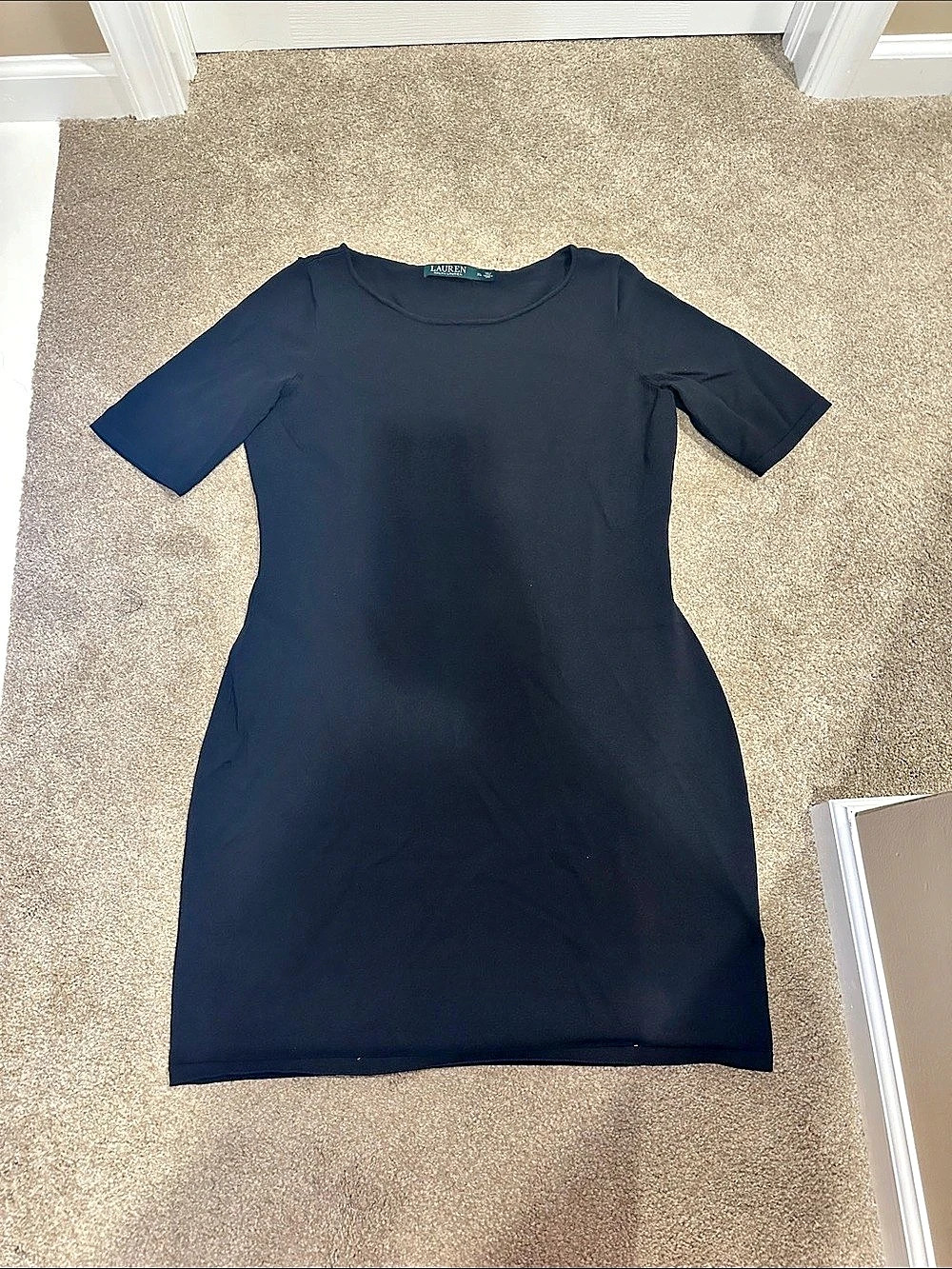 Lauren Ralph Lauren Black Mini Dress Size XL Like New